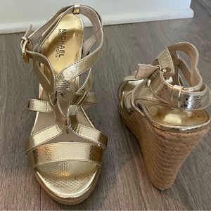 Gold sandals